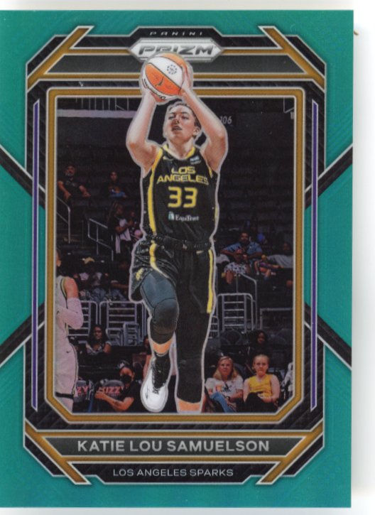 2023 Panini WNBA Prizm Katie Lou  Samuelson #93 - Teal #/49 Sparks