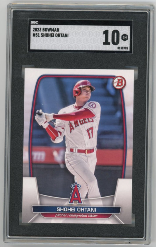 2023 Topps Bowman Shohei Ohtani #51 - SGC 10 Angels