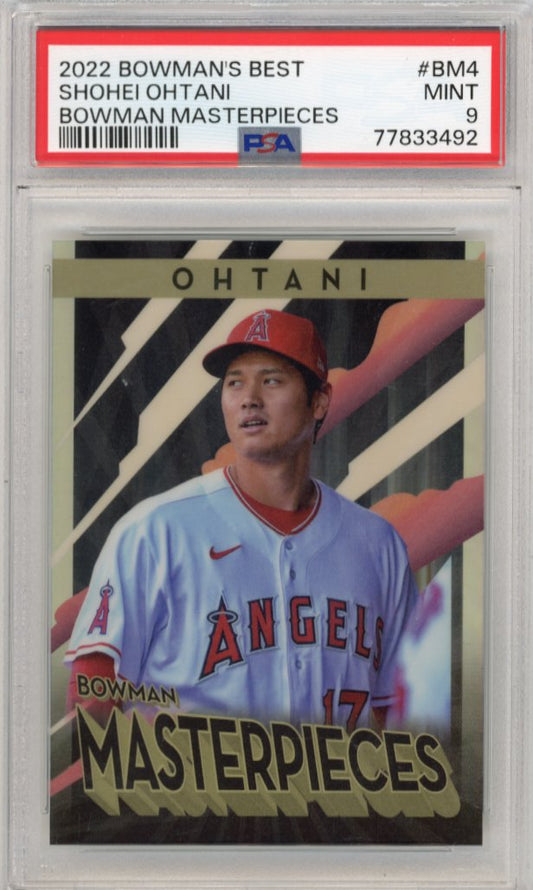 2022 Topps Bowmans Best Shohei Ohtani Bowman Masterpieces #BM-4 - PSA 9 Angels