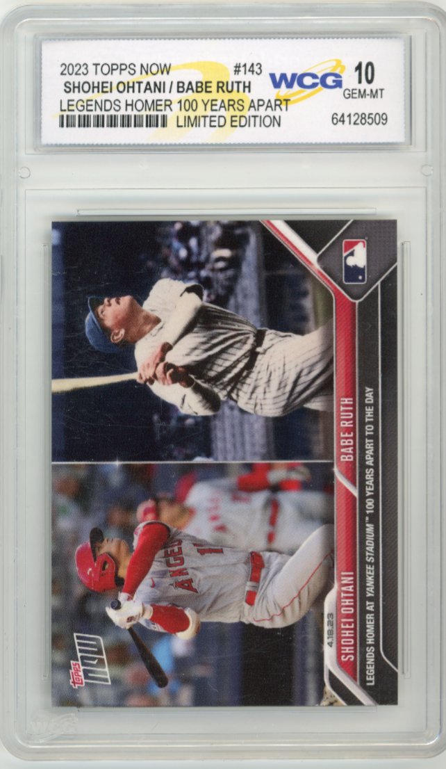 2023 Topps Now Shohei Ohtani/ Babe Ruth #143 - WCG 10 Angels