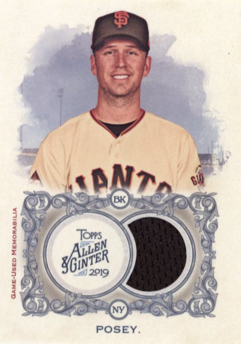 2019 Topps Allen and Ginter Buster Posey #FSRB-BP - Relic Giants