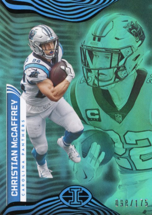 2022 Panini Illusions Christian McCaffrey #12 - #/175 Teal Panthers 49ers