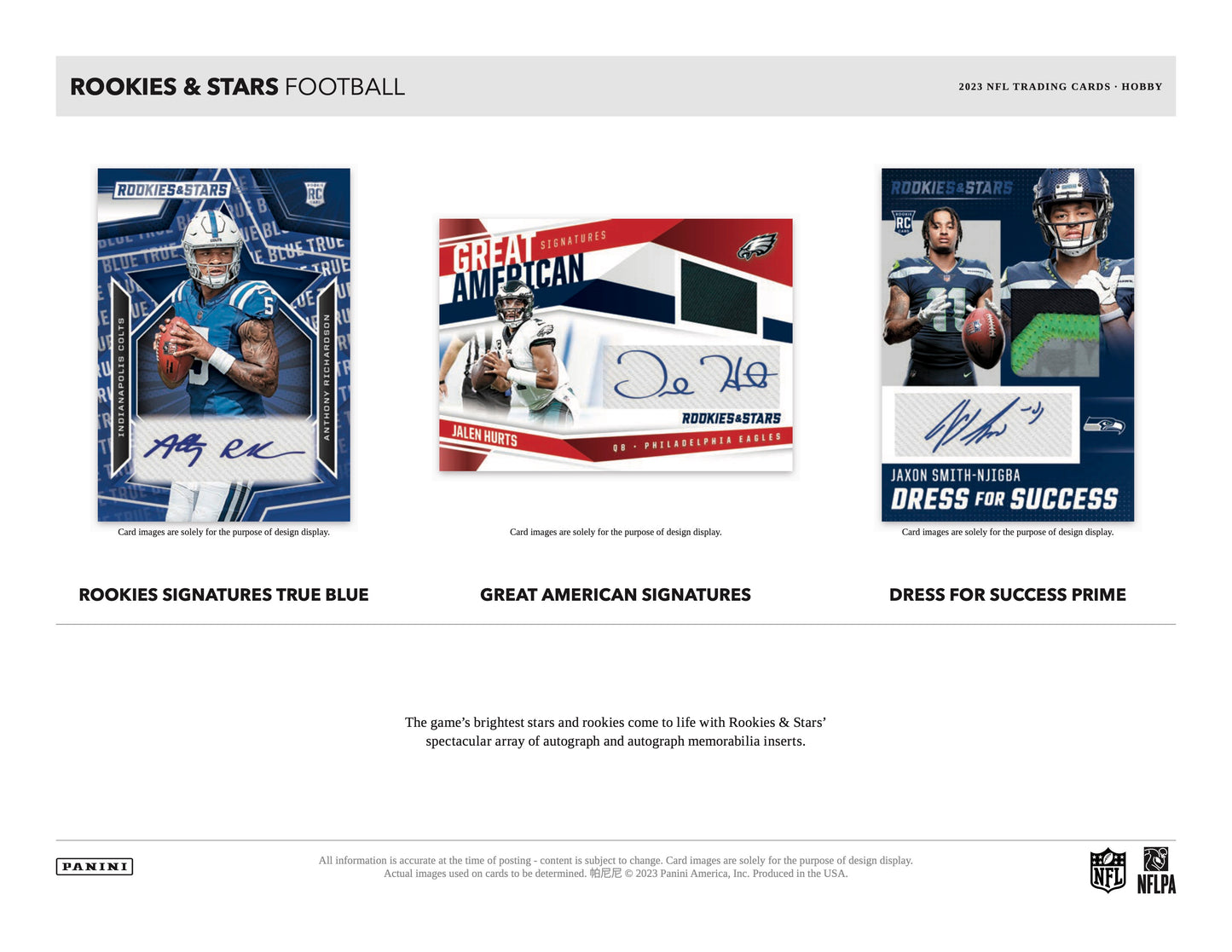 2023 Panini Rookies and Stars Football Hobby Box