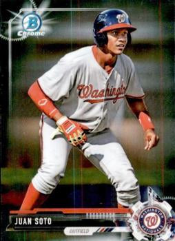 2017 Bowman Draft #BDC-162 Juan Soto Chrome Washington Nationals
