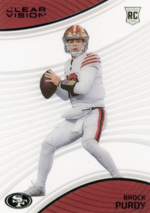 2022 Panini Chronicles Clear Vision Brock Purdy RC #CVR-8 - 49ers