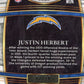 2021 Panini Select Justin Herbert #19 - #/10 Gold Die Cut Chargers