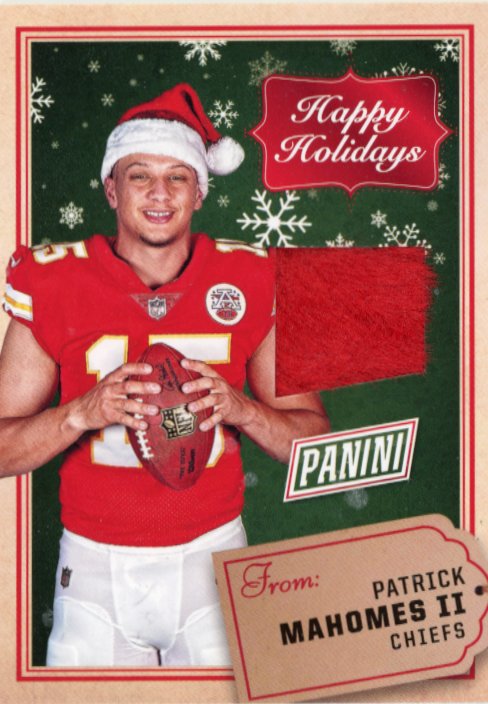 2017 Panini Black Friday Patrick Mahomes II RC #HHF-PM Happy Holidays Patch Chiefs