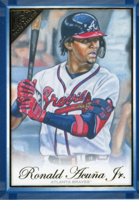 2019 Topps Gallery Ronald Acuna Jr. #78 - #/50 Blue Braves