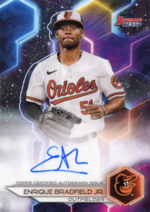 2023 Bowman's Best Enrique Bradfield Jr. #B23-EBR - Autograph Orioles