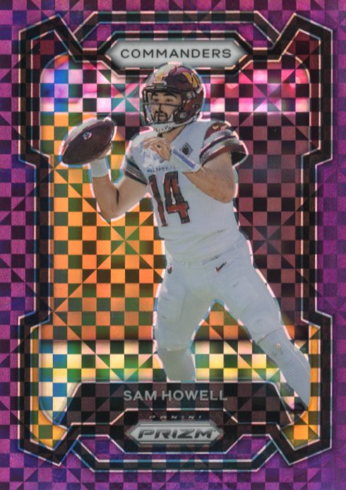 2023 Panini Prizm Sam Howell #300 - #/49 Purple Power Commanders