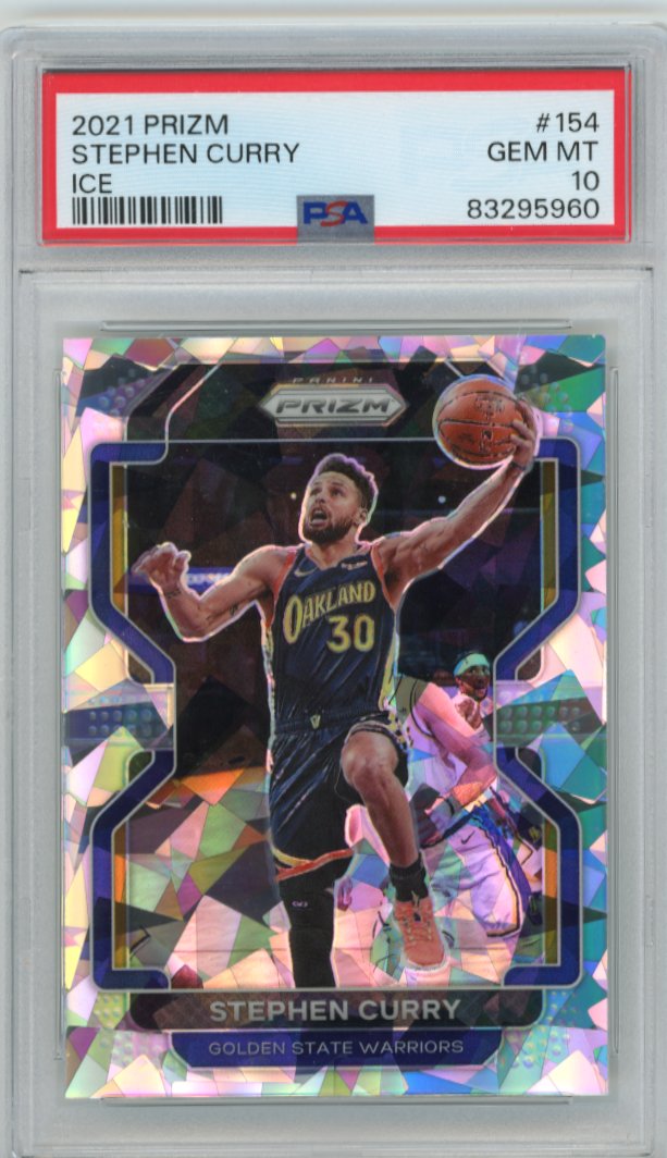 2021/22 Panini Prizm Stephen Curry #154 - Ice PSA 10 Warriors