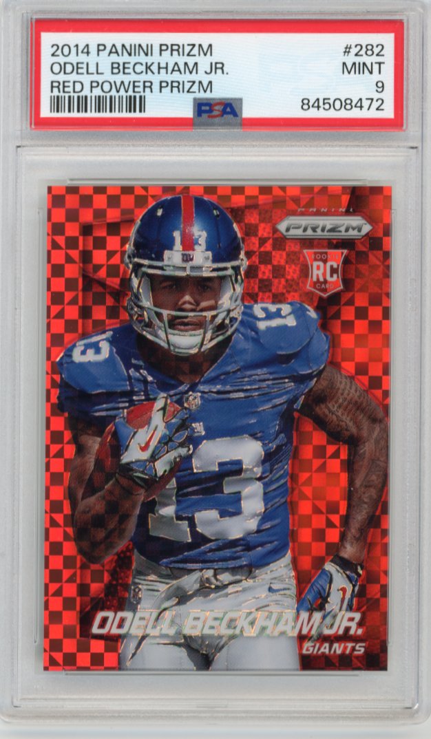 2014 Panini Prizm Odell Beckham Jr. RC #282 - #/125 Red Power PSA 9 Giants