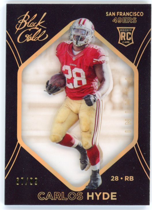 2014 Panini Black Gold Carlos Hyde RC #72 - #/99 49ers