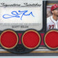 2023 Topps Museum Collection Scott Rolen Signature Swatches #SWTRA-SR - Triple Relic Autograph #/199 Reds