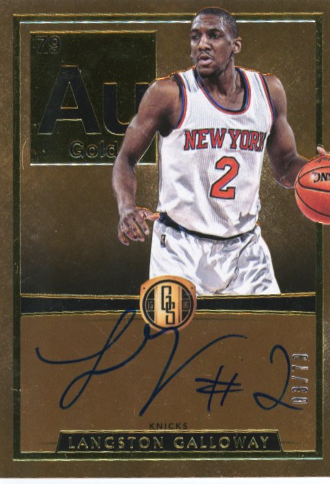 2015/16 Panini Gold Standard Langston Galloway #AU-LG - Autograph #/79 Knicks