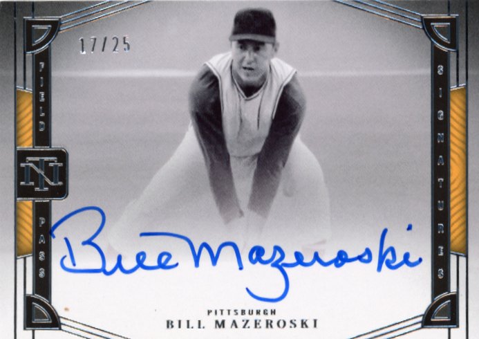 2023 Panini National Treasures Bill Mazeroski Field Pass #FPS-BM - Autograph #/25 Pirates