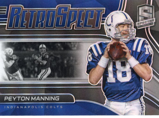 2021 Panini Spectra Peyton Manning RetroSpect #RS-PM - #/149 Blue Colts