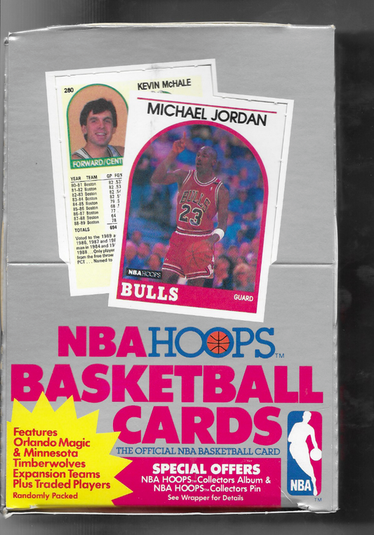 1989/90 Panini NBA Hoops Basketball Hobby Box
