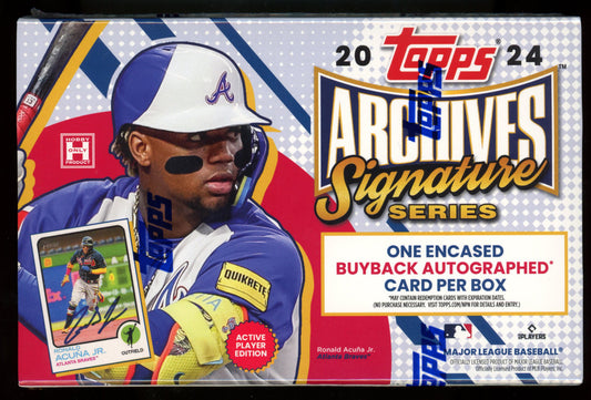 2024 Topps Archives Signature Series Active Player Edition Baseball Hobby Box