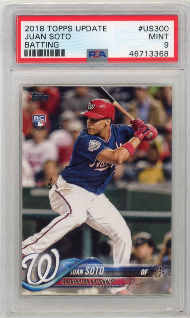 2018 Topps Update Juan Soto RC #US300 - PSA 9 Nationals