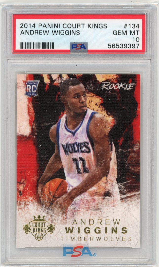 2014/15 Panini Court Kings Andrew Wiggins RC #134 - #/225 PSA 10 Warriors