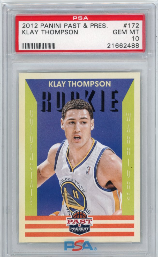 2012 Panini Past & Present Klay Thompson RC #172 - PSA 10 Warriors