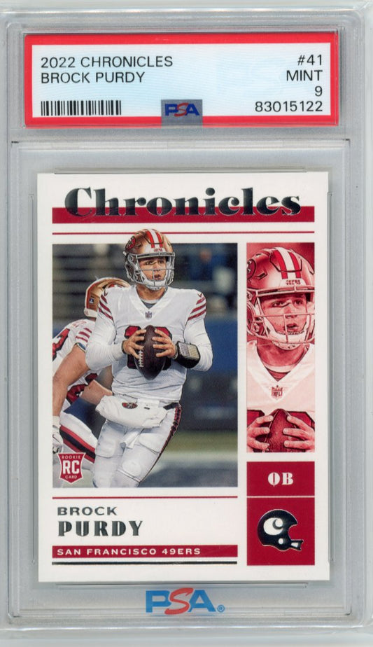 2022 Panini Chronicles Brock Purdy RC #41 - PSA 9 49ers