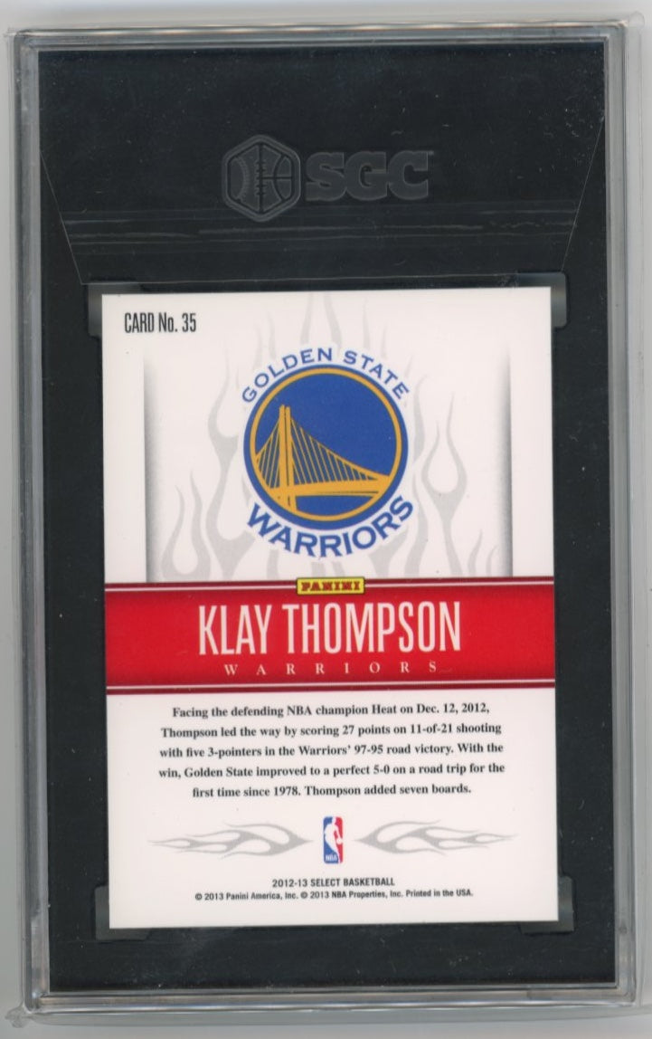 2012/13 Panini Select Klay Thompson White Hot Rookies #35 - Blue SGC 9.5 Warriors