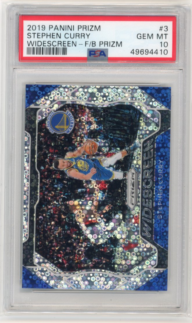 2019/20 Panini Prizm Stephen Curry Widescreen Fast Break #3 - PSA 10 Warriors