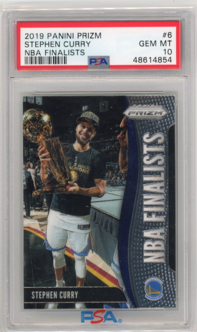 2019/20 Panini Prizm Stephen Curry NBA Finalists #6 - PSA 10 Warriors