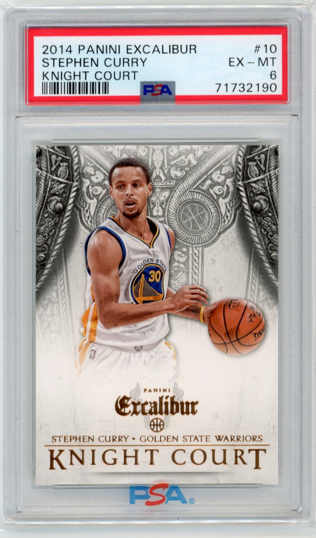 2014/15 Panini Excalibur Stephen Curry Knight Court #10 - PSA 6 Warriors