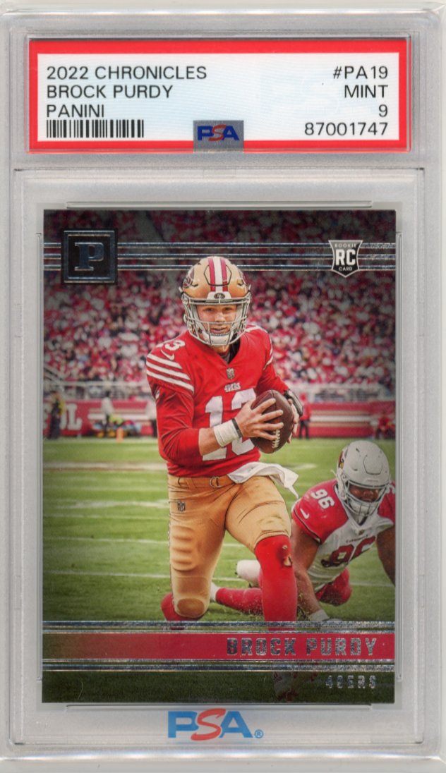 2022 Panini Chronicles Brock Purdy RC #PA-19 - PSA 9 49ers