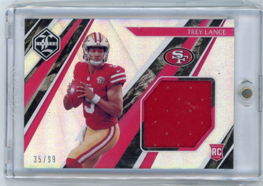 2021 Panini Limited Trey Lance RC #RJ-TRL - Silver Relic #/99 49ers