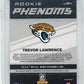 2021 Panini Donruss Optic Trevor Lawrence Rookie Phenoms RC #RP-1 - Red Relic Jaguars