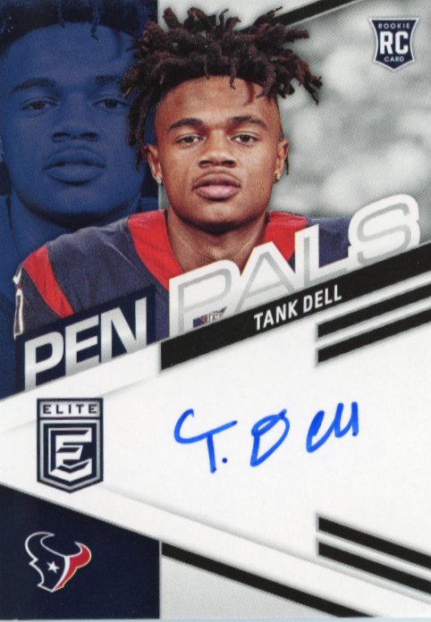 2023 Panini Donruss Elite Tank Dell Pen Pals RC #PPTDE - Autograph Texans