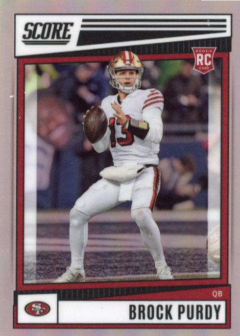 2022 Panini Score Chronicles Brock Purdy RC #SP-401 - Silver 49ers