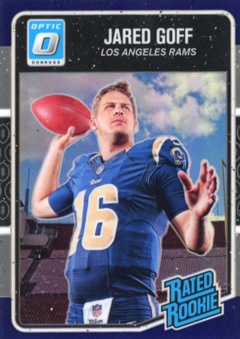 2016 Panini Donruss Optic Jared Goff Rated Rookie RC #172 - Purple Lions