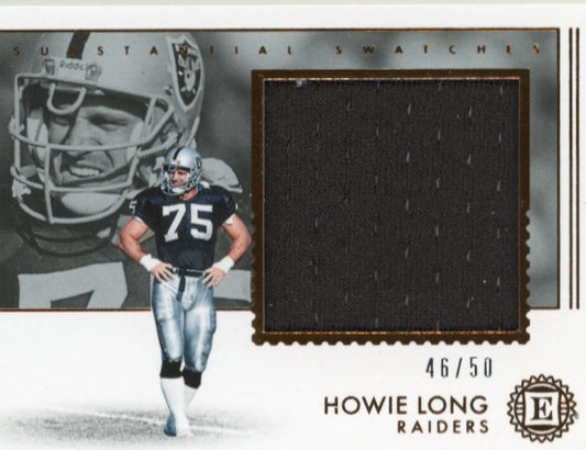 2018 Panini Encased Howie Long Substantial Swatches #SS-HL - #/50 Relic Raiders
