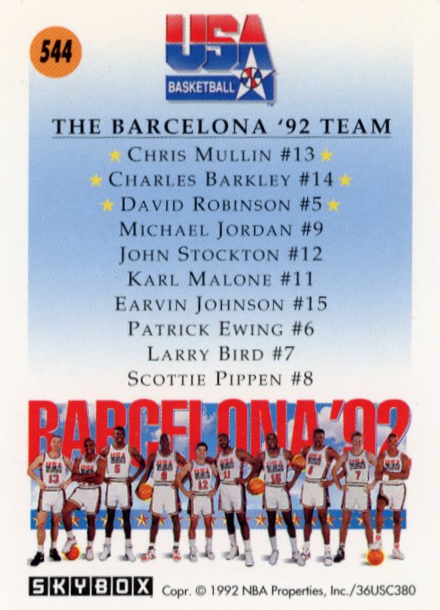 1992 Skybox USA Basketball 'Barcelona' - 3-Card Set