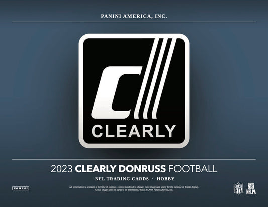 PRESALE - 2023 Panini Clearly Donruss Football Hobby Box
