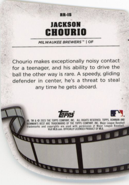 2023 Topps Bowmans Best Jackson Chourio Reel to Reel #RR-15 - Brewers