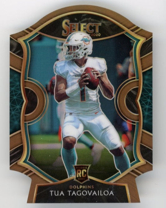 2020 Panini Select Tua Tagovailoa Concourse RC #45 - Bronze #/355 Die-Cut Dolphins