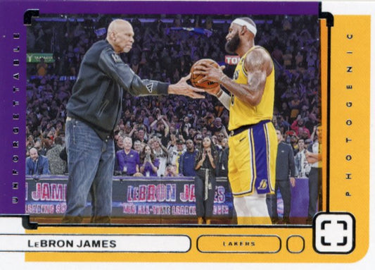 2023/24 Panini Photogenic LeBron James Unforgettable #3 - Lakers