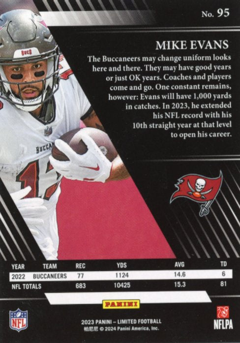 2023 Panini Limited Mike Evans #95 - #/22 Buccaneers