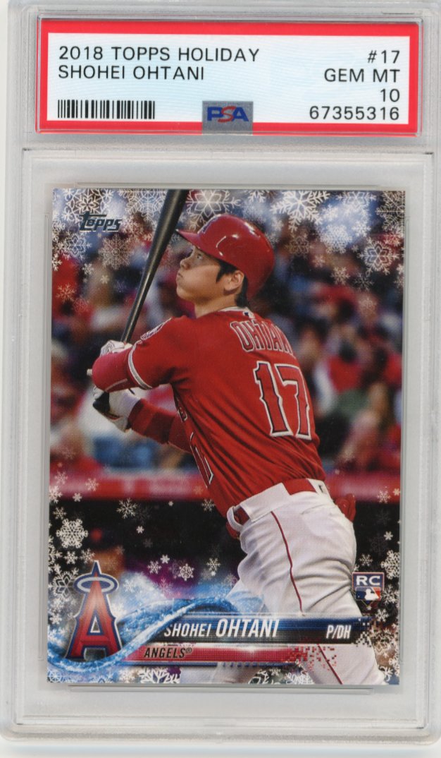 2018 Topps Holiday Shohei Ohtani RC #17 - PSA 10 Angels