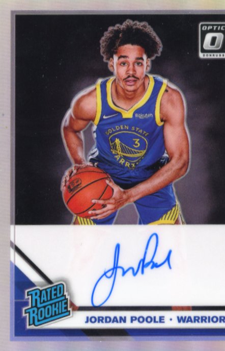 2019/20 Donruss Optic Jordan Poole RC #169 - Holo Autograph Warriors