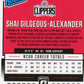 2018/19 Donruss Optic Shai Gilgeous Alexander RC #162 - Clippers