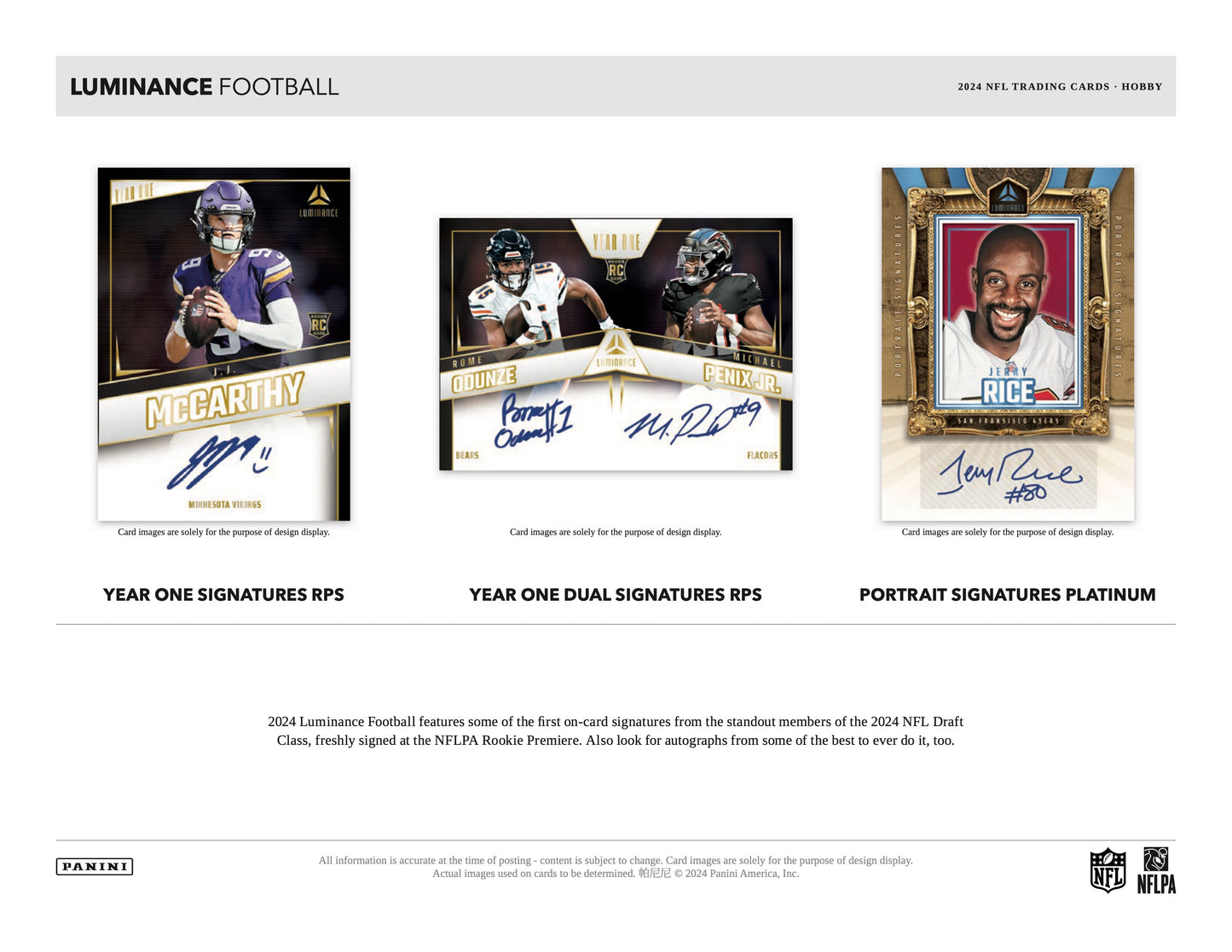 PRESALE - 2024 Panini Luminance Football Hobby Box