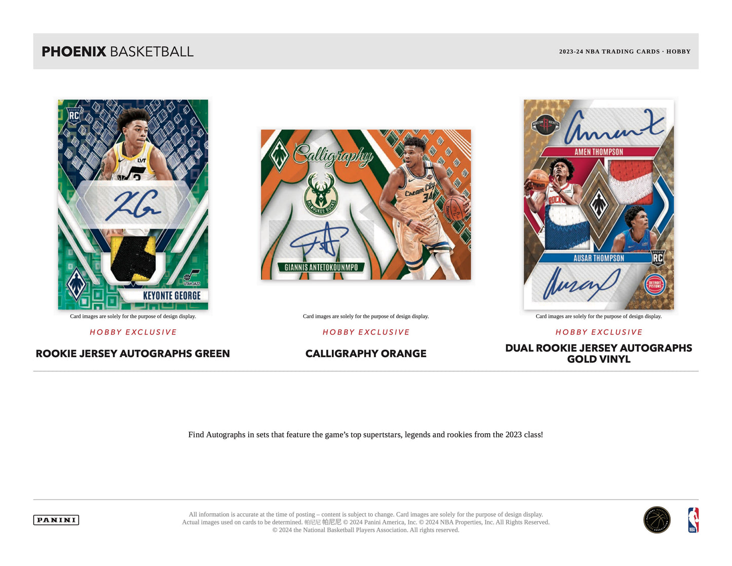 PRESALE - 2023/24 Panini Phoenix Basketball Hobby Box