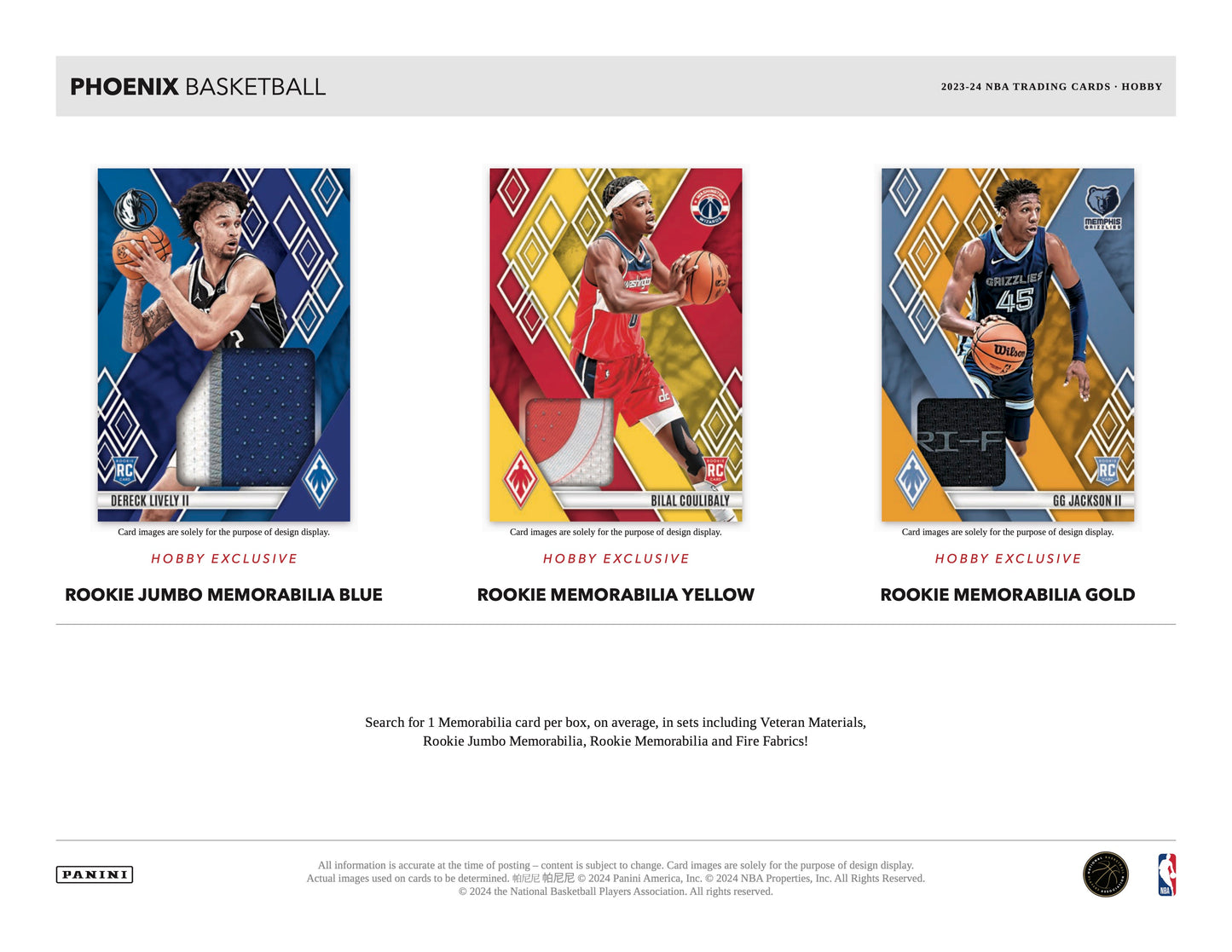 PRESALE - 2023/24 Panini Phoenix Basketball Hobby Box